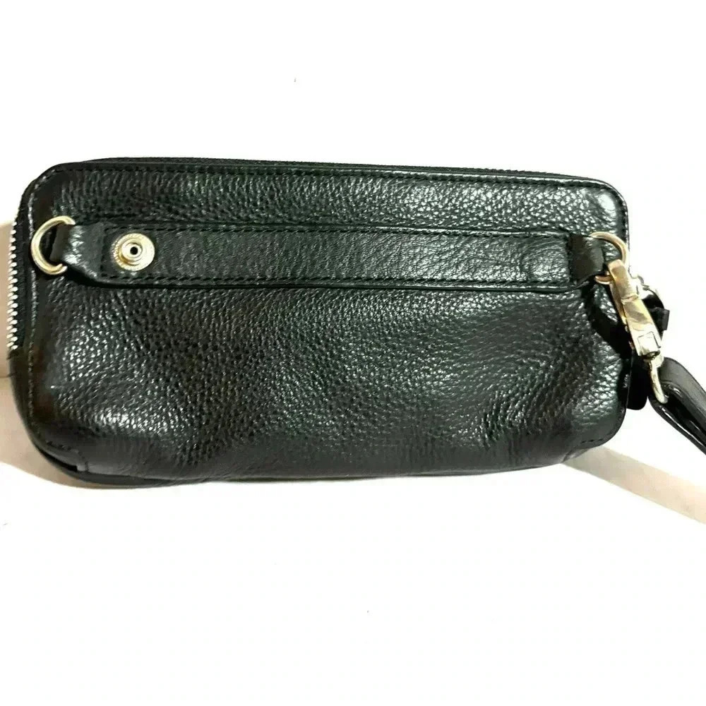 Piquardo black  unisex leather crossbody/ fanny pack/ wristlet bag - Picture 11 of 15